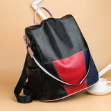 PU Leather Women Backpack Anti-Theft Shoulder Bag Large Capacity