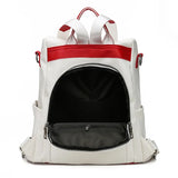 PU Leather Women Backpack Anti-Theft Shoulder Bag Large Capacity
