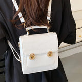 Crocodile PU Leather Women Backpack School Bags