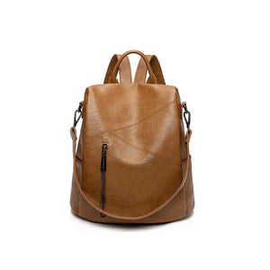 PU Leather Women Backpack Casual Stylish Girls Student Shoulder Bag