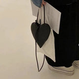 Heart-shaped Crossbody Bag for Women Mini Shoulder Purse Handbag