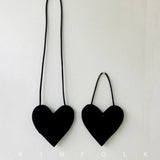 Heart-shaped Crossbody Bag for Women Mini Shoulder Purse Handbag