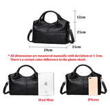 PU Leather Women Handbag Casual Tote Shoulder Bag Female Commute Hand Bags