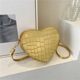 Heart-shaped Crossbody Bag Small Shoulder Bags for Ladies