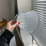 Heart-shaped Crossbody Bag Small Shoulder Bags for Ladies
