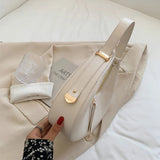 PU Leather Women Handbag Purses Vintage Wallet Double Zipper Half Moon Crescent