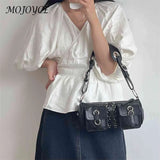 Bandage Women Messenger Bag Casual Handbag Multi-pockets for Shopping