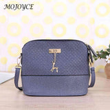 PU Leather Women Shoulder Bag Female Purse Deer Pendant Handbags