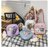 Heart Shaped PU Leather Shoulder Bag for Women