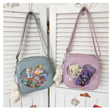 Heart Shaped PU Leather Shoulder Bag for Women