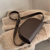 PU Leather Women Shoulder Chest Bag Messenger Bag Solid All-match