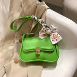 PU Leather Small Square Shoulder Bag Women