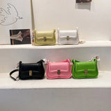 PU Leather Small Square Shoulder Bag Women