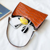Stone Pattern Underarm Bags Small Shoulder Handbags Retro Totes