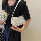 Crocodile Pattern Totes Bags Pure Small Handbags Female Shoulder Bags