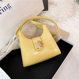 Crocodile Pattern Shoulder Bag Ladies Handbag