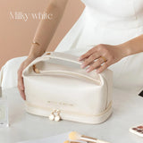 PU Leather Cosmetic Bag Large Capacity Portable Travel Storage