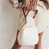PU Leather Women's Handbag Small Bucket Bags Evening Clutch Purses