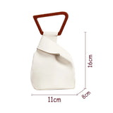 PU Leather Women's Handbag Small Bucket Bags Evening Clutch Purses