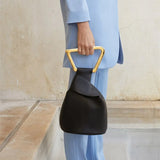 PU Leather Women's Handbag Small Bucket Bags Evening Clutch Purses