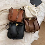 PU Leather Women's Shoulder Bag Casual Tote Solid Shopper Large Capacity Handbag