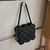 PU Leather Small Square Shoulder Bag for Women