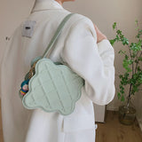 PU Leather Small Square Shoulder Bag for Women