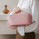 PU Makeup Brushes Pouch Large Capacity Women Toiletries Storage