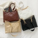 Shoulder Bag Diamond Shape Chain Bags Ladies Handbags Bucket Bags