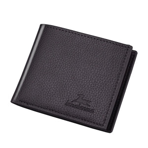 PU Men's Wallet Short Retro Leather Horizontal Multi-Card Wallet