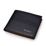 PU Men's Wallet Retro Leather Men's Short Wallet Horizontal Multi-Card Wallet