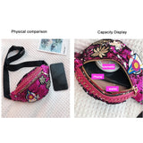 Fashionable Glitter Waist Bag Chest Hip Purse Satchel Gift Pouch
