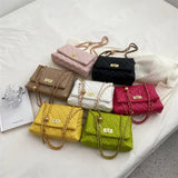 Geometric Embroidery Chain Messenger Bag for Women