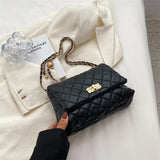 Geometric Embroidery Chain Messenger Bag for Women