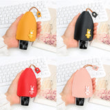 Leather Keychain Pouch Large Capacity Christmas Gift