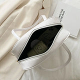 Retro PU Soft Shoulder Bag with Zipper Women Handbag