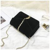 PU Velvet Mini Crossbody Bag Spring Fire Tassels Magnetic Snap Women's Bag