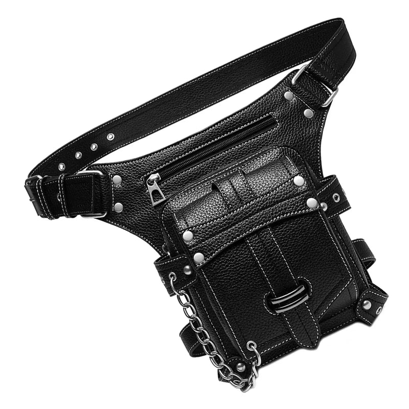 Gothic Steampunk Waist Bag Fanny Pack Thigh Leg Hip Purse