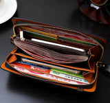 Men's Zipper Handbag Multi-Functional Gentleman Bag Phone Purse