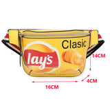 PU Waterproof Women's Waist Bag Shoulder Crossbody Chest Bag Female Fanny Pack