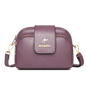PU Women Bag Crossbody Messenger Bag Small Square Casual Shoulder Tote Bag