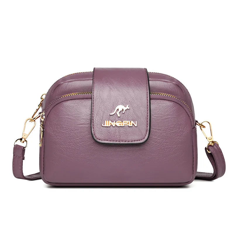 PU Women Bag Crossbody Messenger Bag Small Square Casual Shoulder Tote Bag