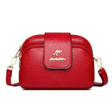 PU Women Bag Crossbody Messenger Bag Small Square Casual Shoulder Tote Bag