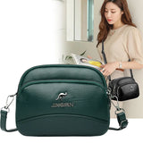 PU Women Bag Soft Leather Messenger Bag Ladies Shoulder Small Square Bag