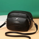 PU Women Bag Soft Leather Messenger Bag Ladies Shoulder Small Square Bag