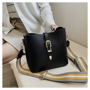 PU Women's Crossbody Bags Solid Shoulder Bags for Ladies Handbag