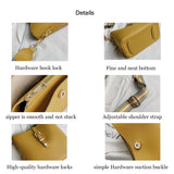 PU Women's Crossbody Bags Solid Shoulder Bags for Ladies Handbag