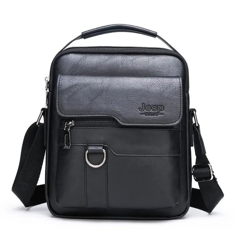 Vintage Men Tote Bag Large Capacity Briefcase Crossbody Shoulder Handbag