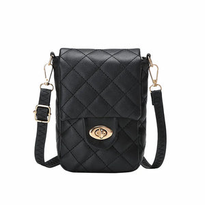 Mini Shoulder Bag with Rhombus Chain for Women