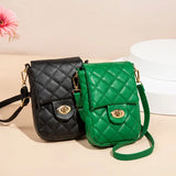 Mini Shoulder Bag with Rhombus Chain for Women